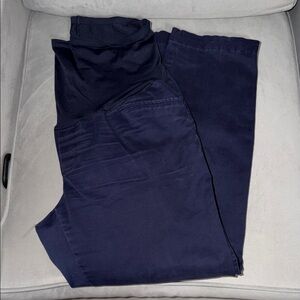 Gap Maternity Slim City Crop 6 Regular Navy Blue Pants